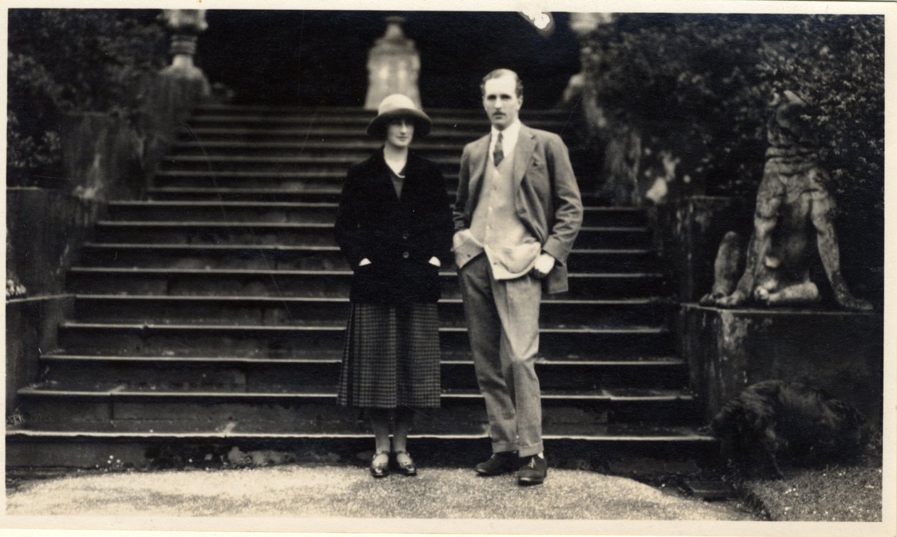 Lady Rachel Cavendish og Viscount Stuart af Findhorn (s/h foto) af Unbekannt Unbekannt