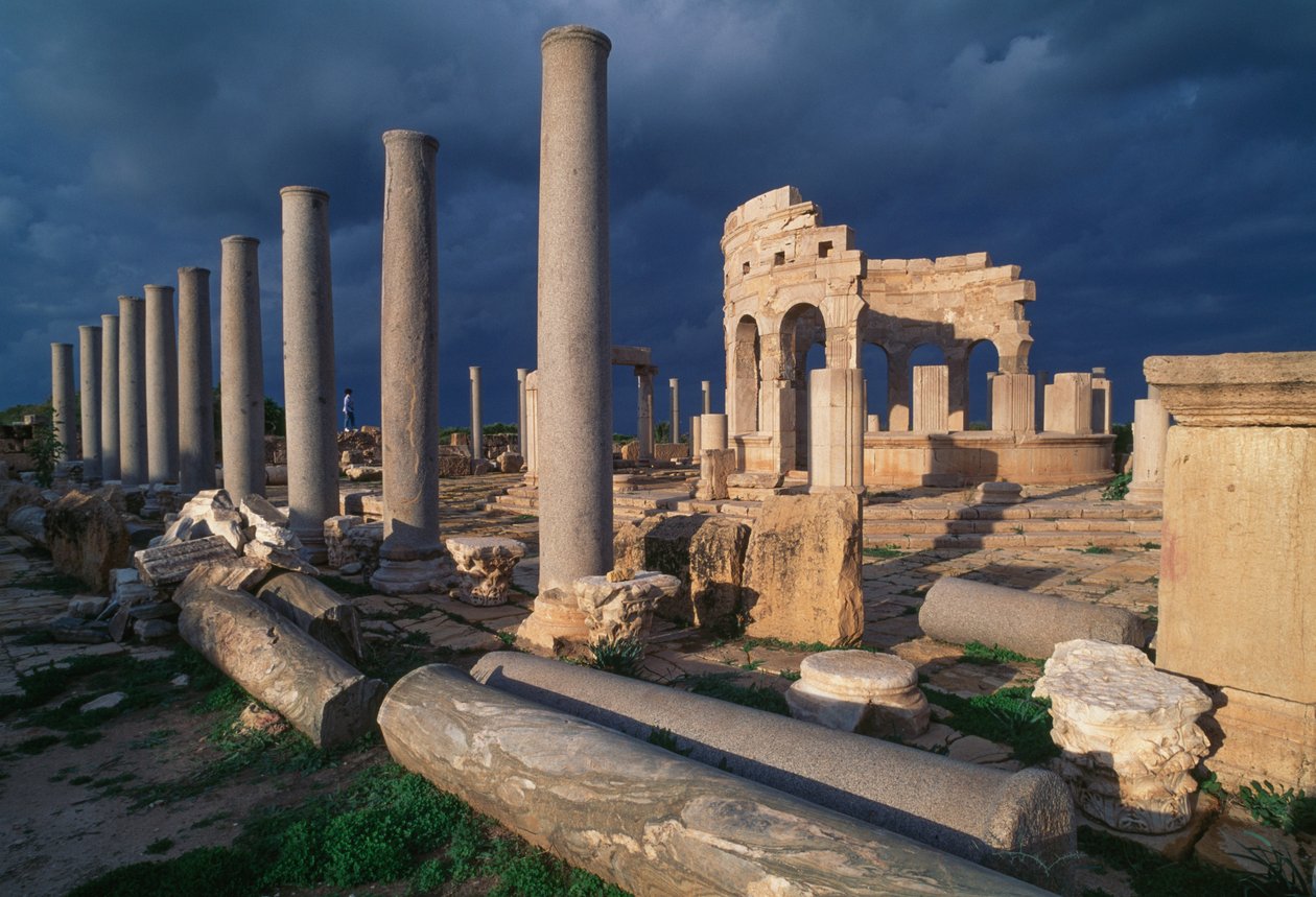 Marked for Leptis Magna (Unescos verdensarvsliste af Unbekannt Unbekannt