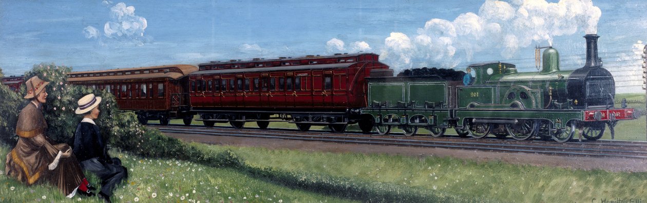 Midland Railway Express på vej til St Pancras Station, London af Unbekannt Unbekannt