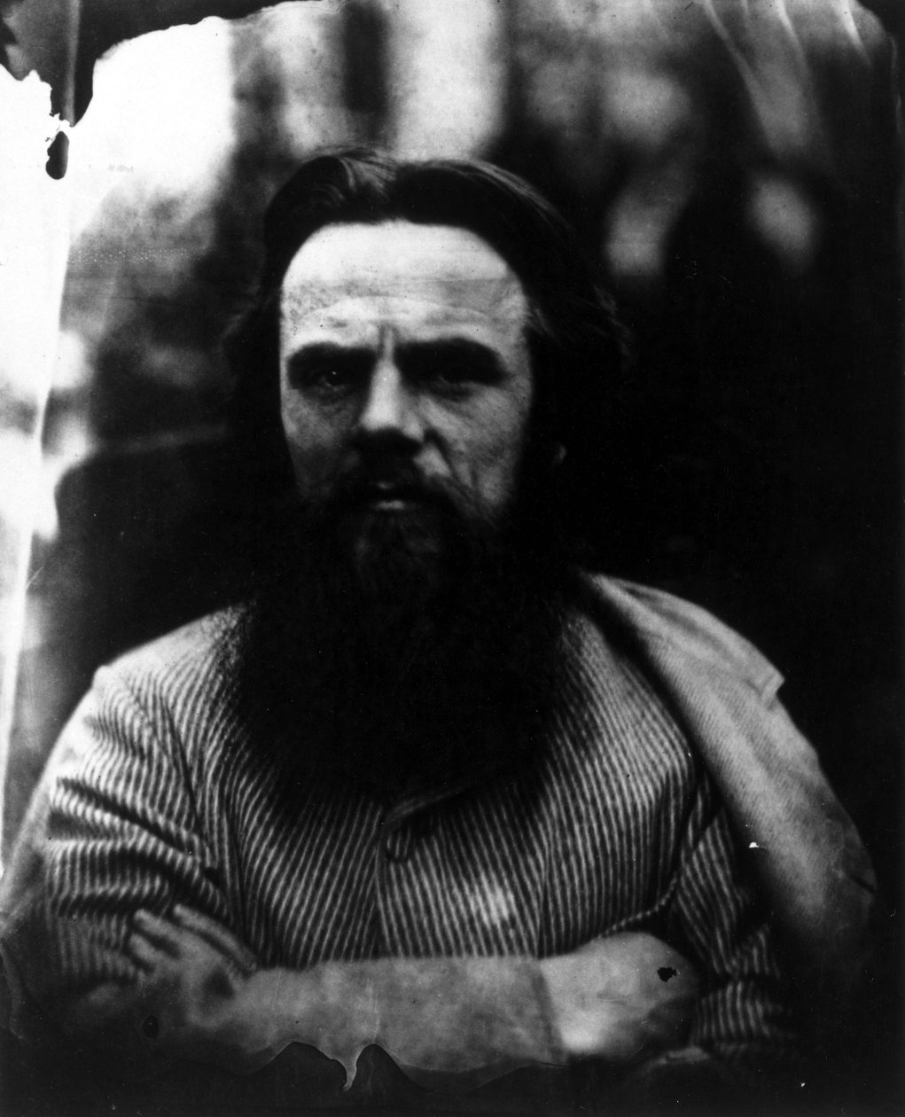 Fotografi af Holman Hunt i fuld ansigt