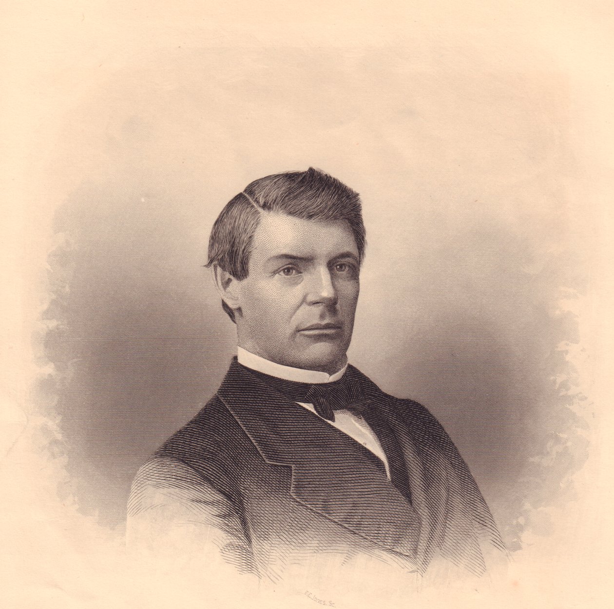 Portræt af den amerikanske metodistbiskop John Morgan Walden (1831-1914), gravering af FE Jones, omkring 1870 af Unbekannt Unbekannt