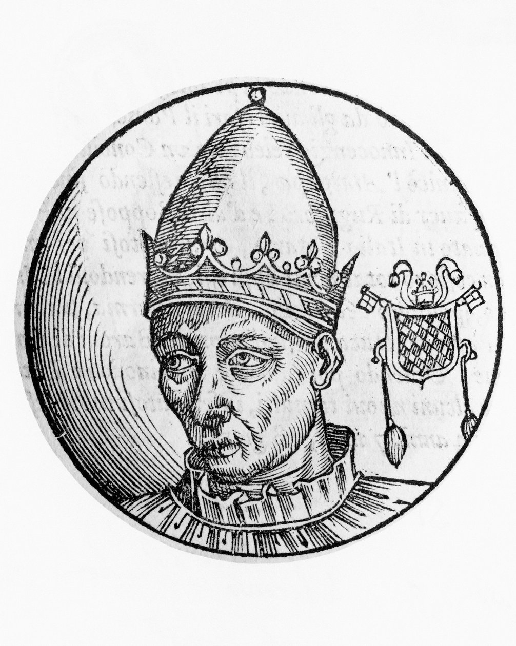 Portræt af Celestine II (Guido Guelfuccio de Castello, død 1144) af Unbekannt Unbekannt