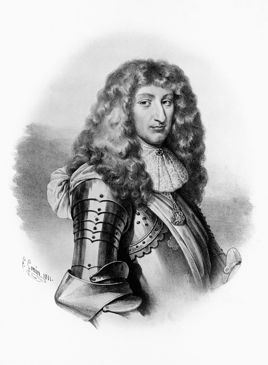 Portræt af Charles Emmanuel II (1634-1675), hertug af Savoyen fra 1638, gravering af Unbekannt Unbekannt
