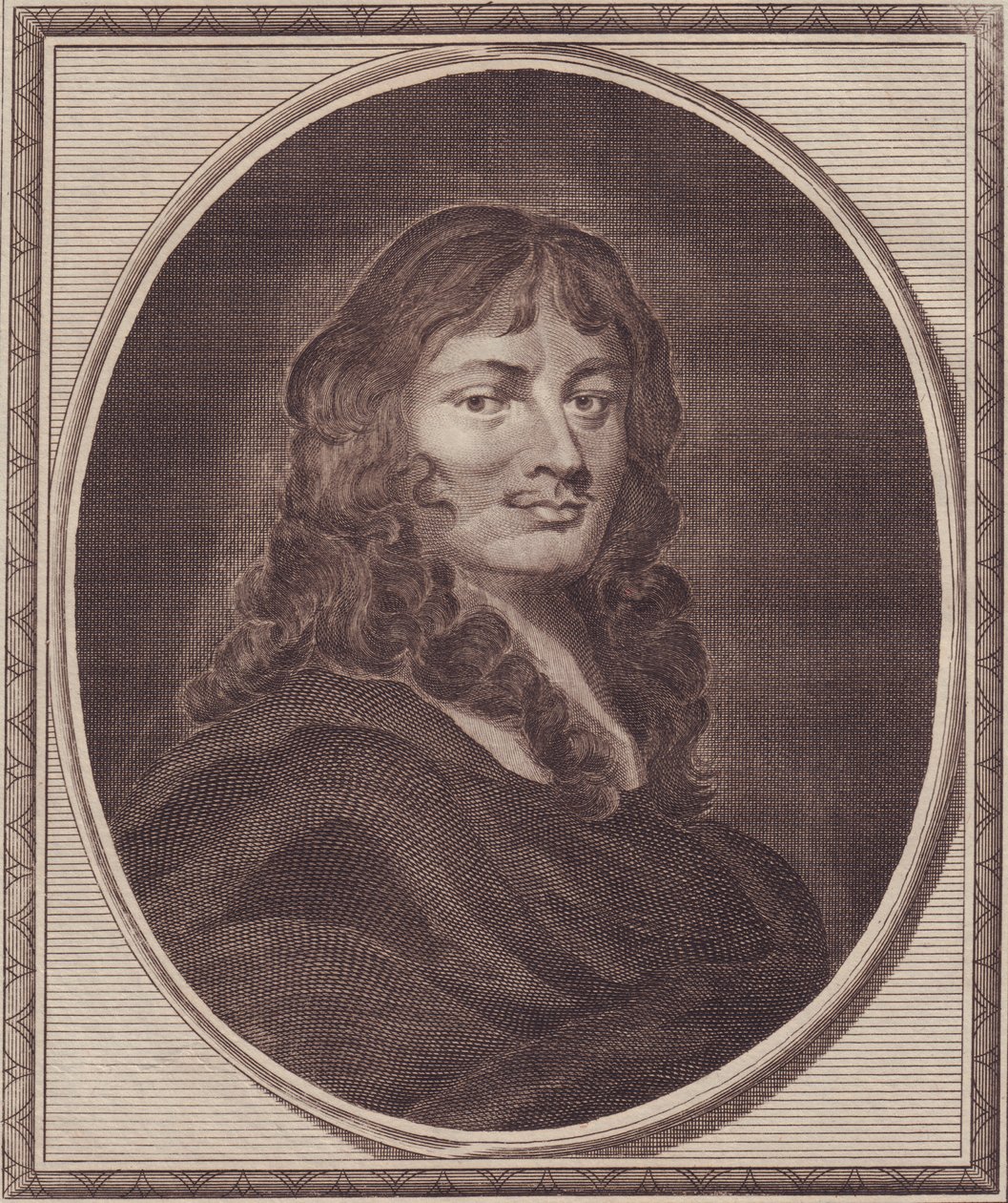 Portræt af den engelske politiker Sir William Temple (1628-1699), kobberstik af John Goldar (1729-1795) fra maleri af P Lely af Unbekannt Unbekannt