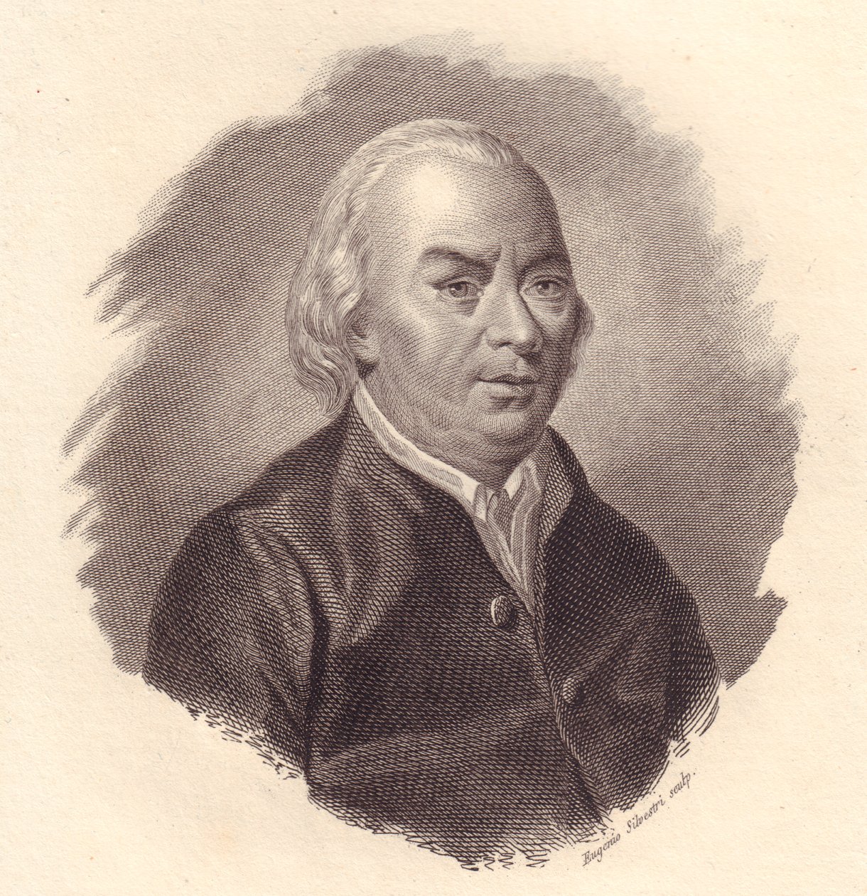 Portræt af den italienske digter Gian Carlo Passeroni (1713-1803), kobberstik af Eugenio Silvestri af Unbekannt Unbekannt