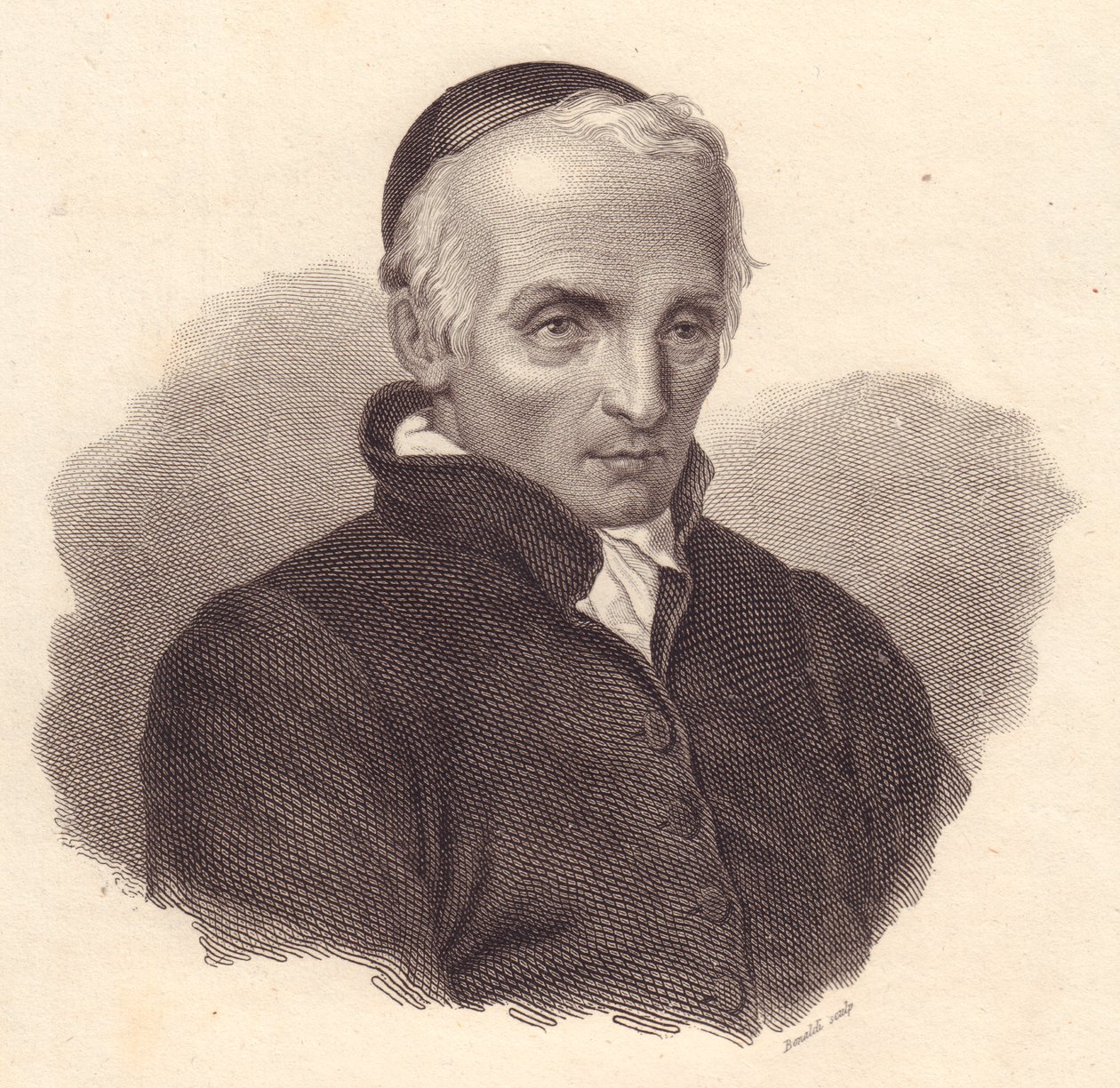 Portræt af den italienske religiøse og teolog Ottavio Giovanni Battista Assarotti (1753-1829), kobberstik af Bonaldi af Unbekannt Unbekannt