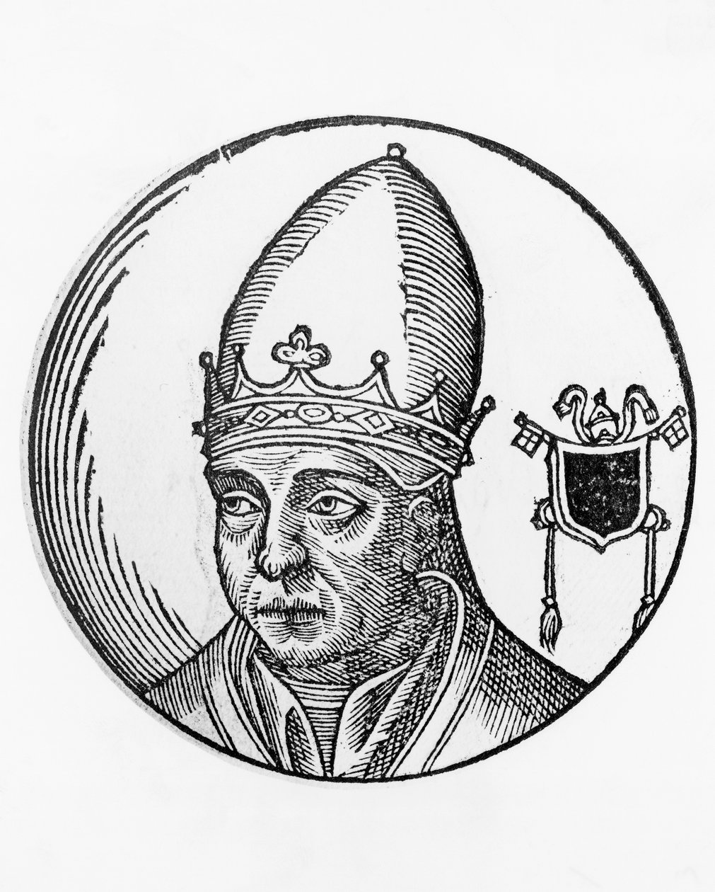 Portræt af Nicholas II (Gerard af Bourgogne, d. 1061) af Unbekannt Unbekannt