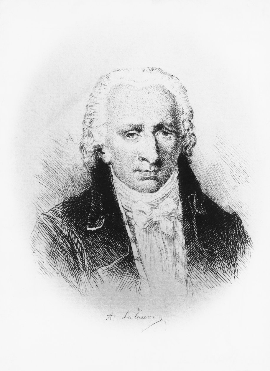 Portræt af Stanislas Jean, Marquis de Boufflers (1738-1815), fransk forfatter, soldat og akademiker, ætsning efter tegning af Adolphe Lalauze (1838-1905) af Unbekannt Unbekannt