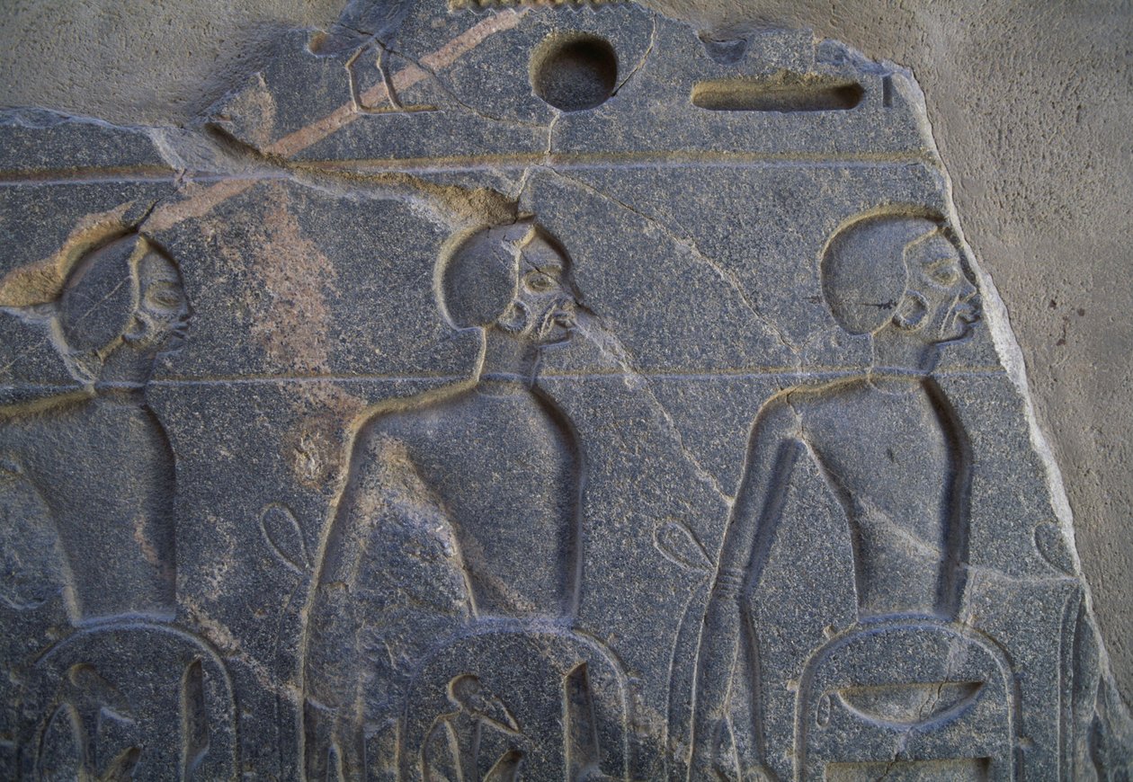 Relief, der viser fanger, Luxor-templet, Theben (UNESCOs verdensarvssted af Unbekannt Unbekannt