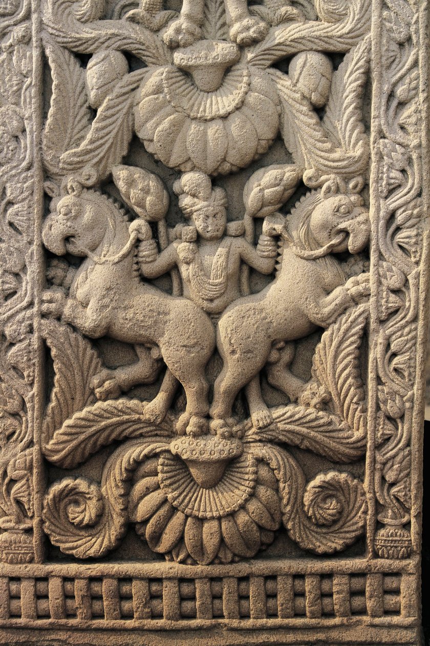 Relief på den vestlige indgang, Great stupa, Sanchi (UNESCOs verdensarvsliste af Unbekannt Unbekannt