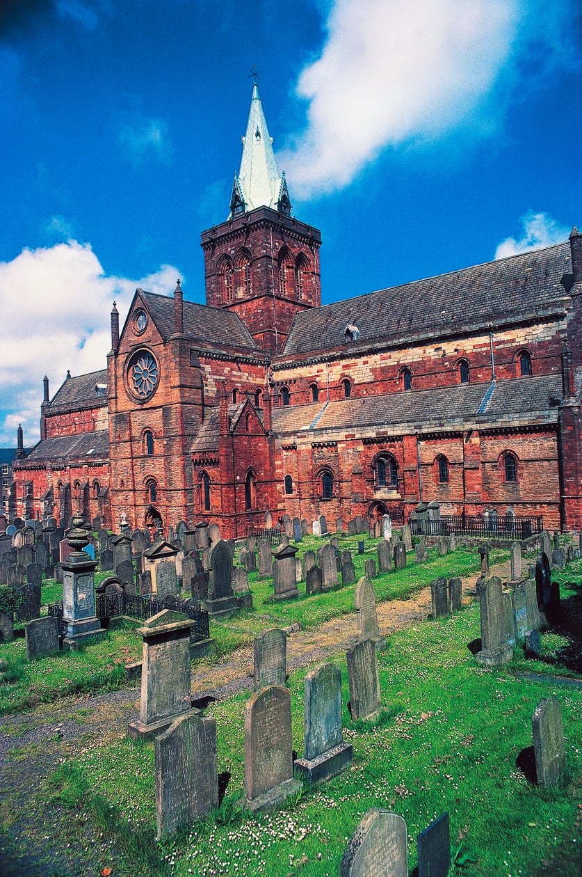 Saint Magnus Cathedral, Kirkwall, Mainland, Orkneyøerne, Skotland, Storbritannien af Unbekannt Unbekannt