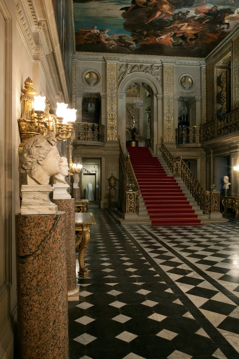 Den malede sal. Chatsworth House, Derbyshire (billede) af Unbekannt Unbekannt