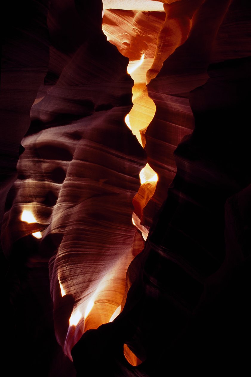 USA, Arizona, Upper Antelope Canyon, Inde i Corkscrew Canyon
(foto) af Unbekannt Unbekannt
