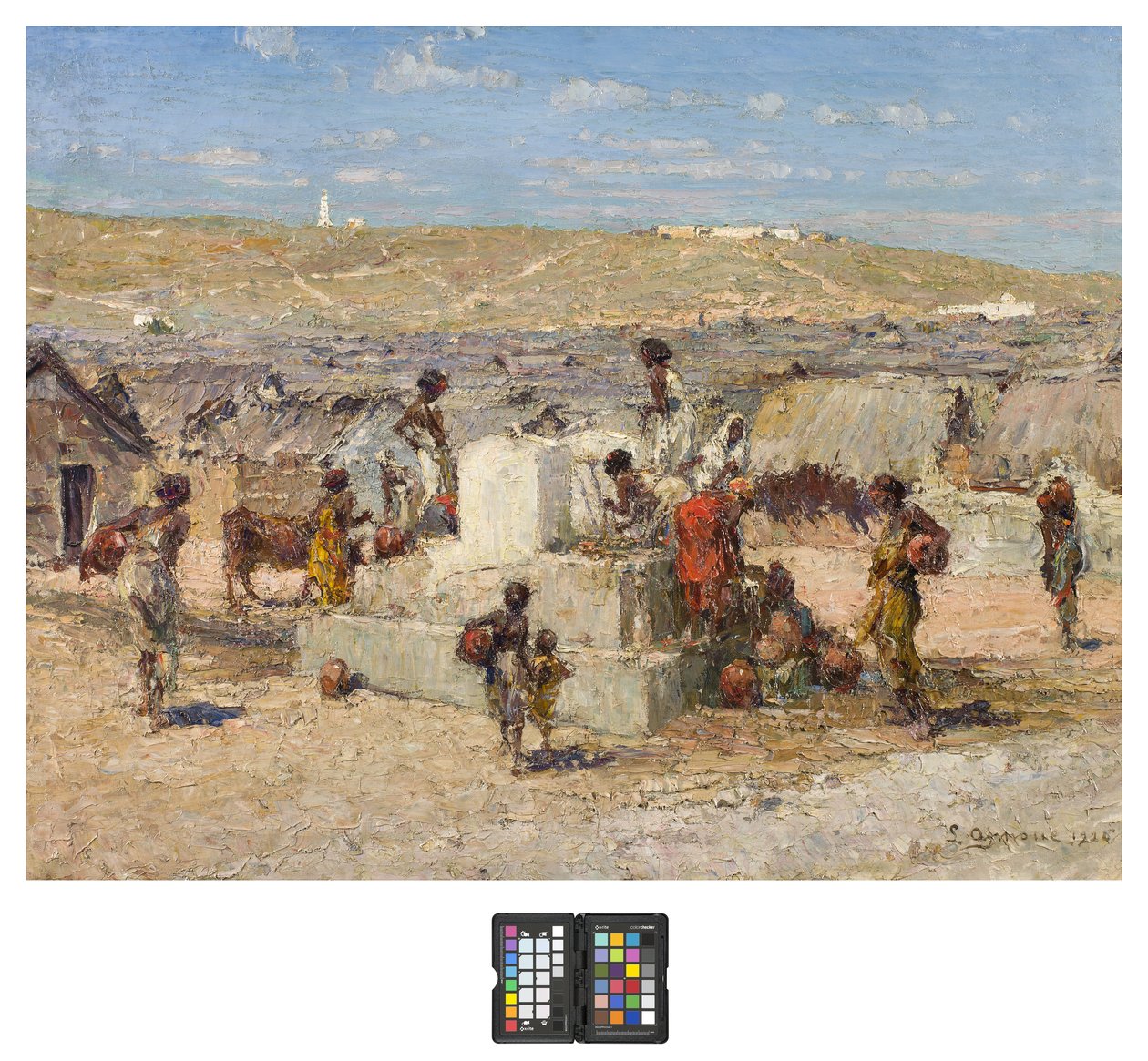 Vel i den oprindelige landsby Amornin, Mogadishu, 1926 af Lidio Ajmone