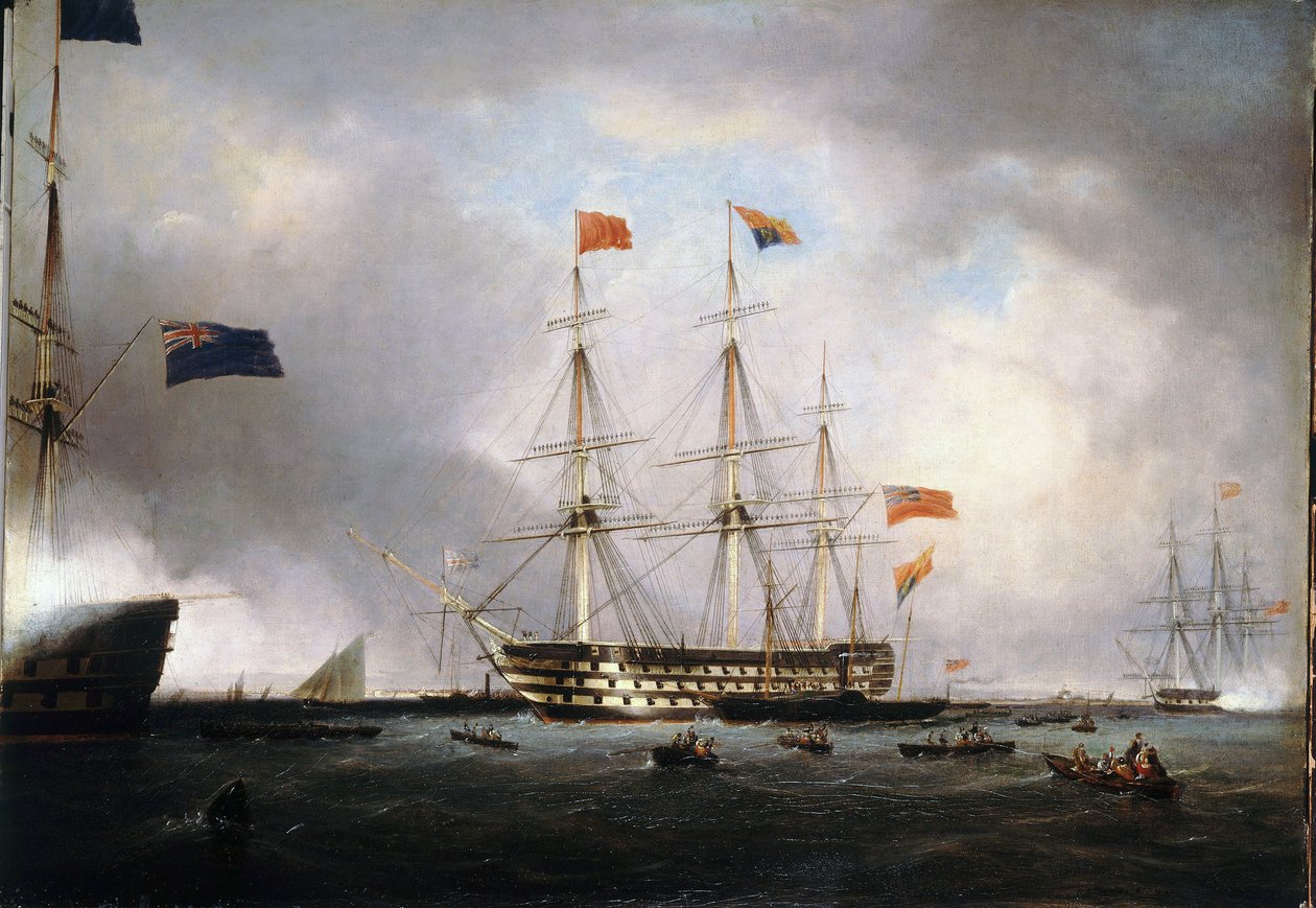 Dronning Victoria 1. af Storbritannien (1819-1901) besøgte HMS 