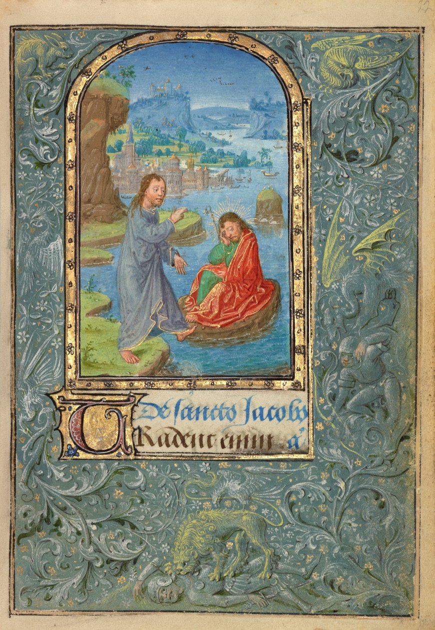 Frk. 37 (89.ML.35), fol. 22 Kristus viser sig for den hellige Jakob den Større af Lieven van Lathem