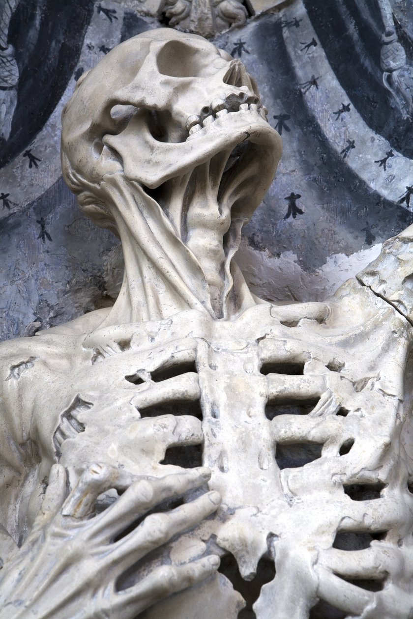 Flayed, eller skelettet, detalje af Ligier Richier