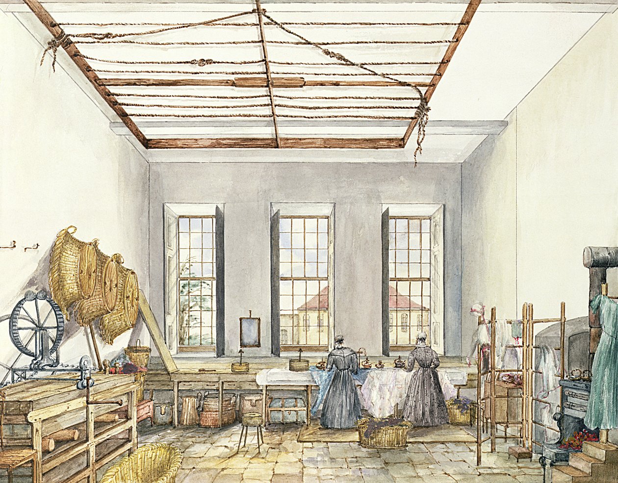 The Laundry at Aynhoe, 23. februar 1847 af Lili Cartwright