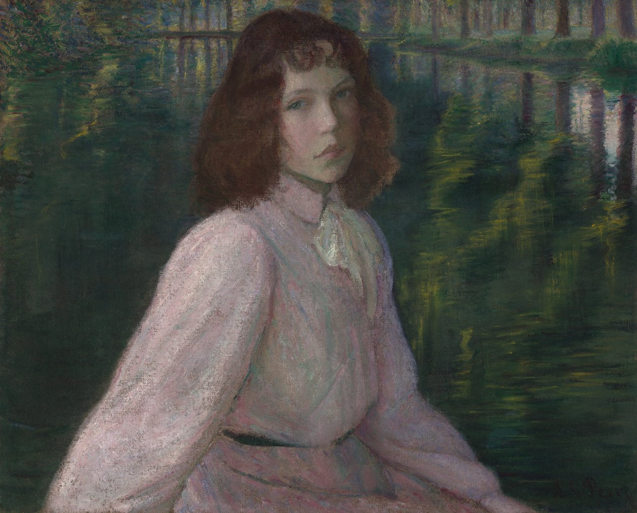 Ved flodens bugt (På floden II) af Lilla Cabot Perry