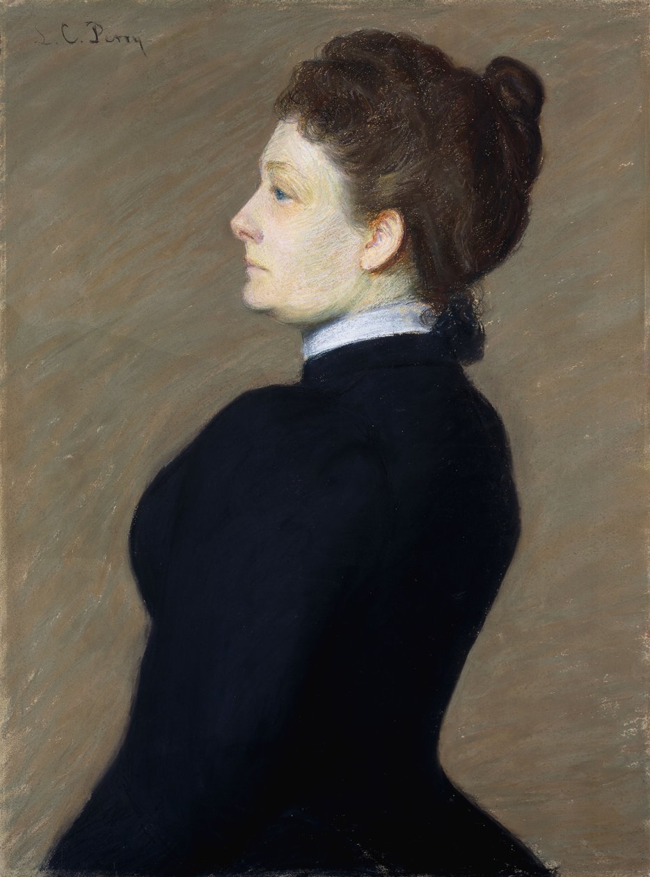 Dame i sort af Lilla Cabot Perry