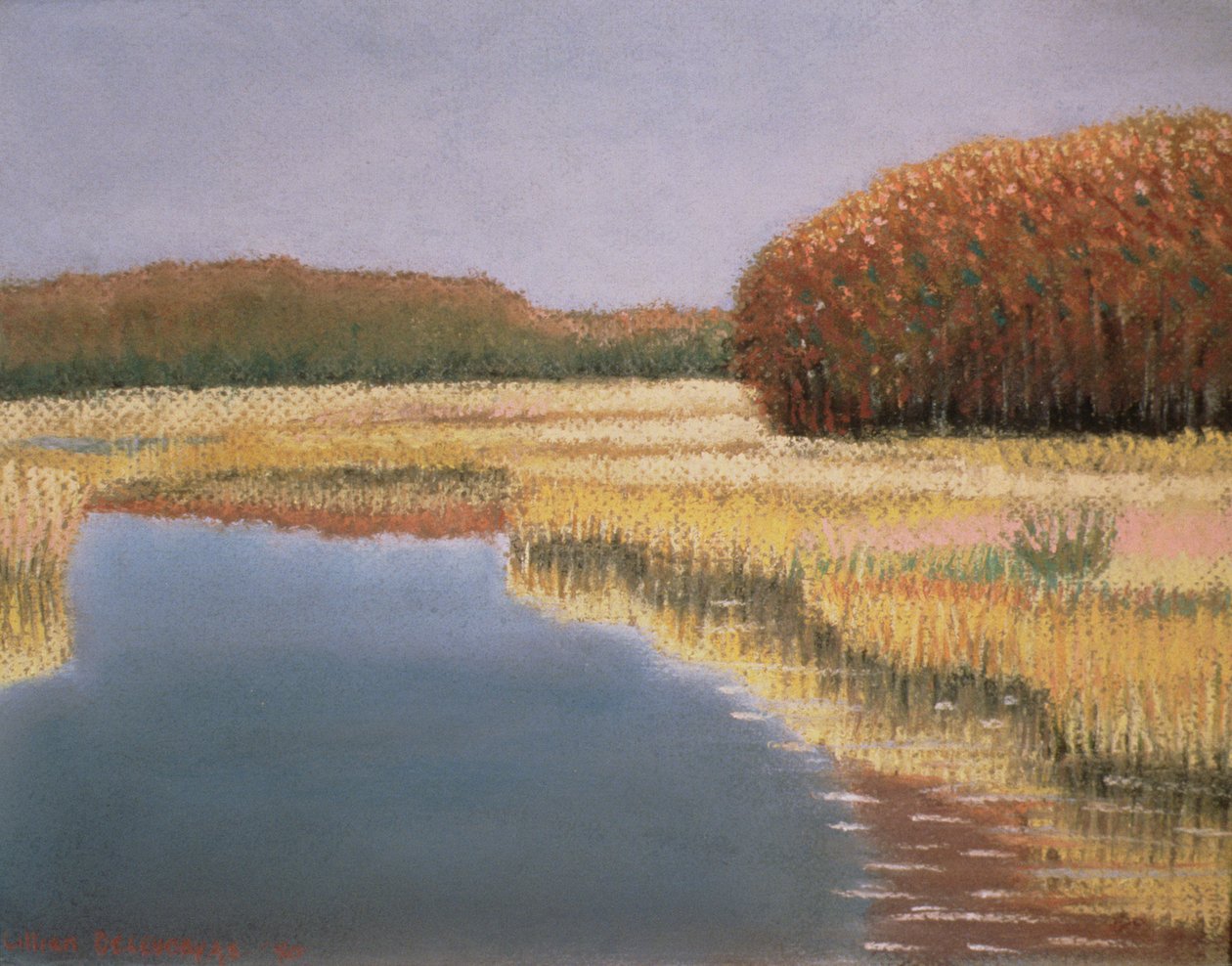New England efterår, 1990 af Lillian Delevoryas