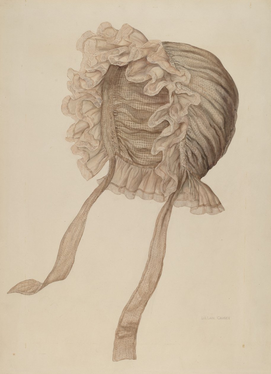 Nathætte, ca. 1940. af Lillian Causey