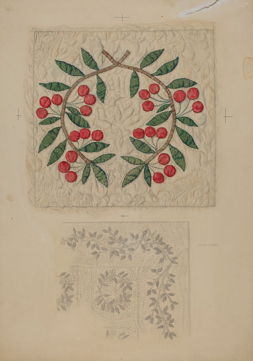 quilt, applikation af Lillian Causey