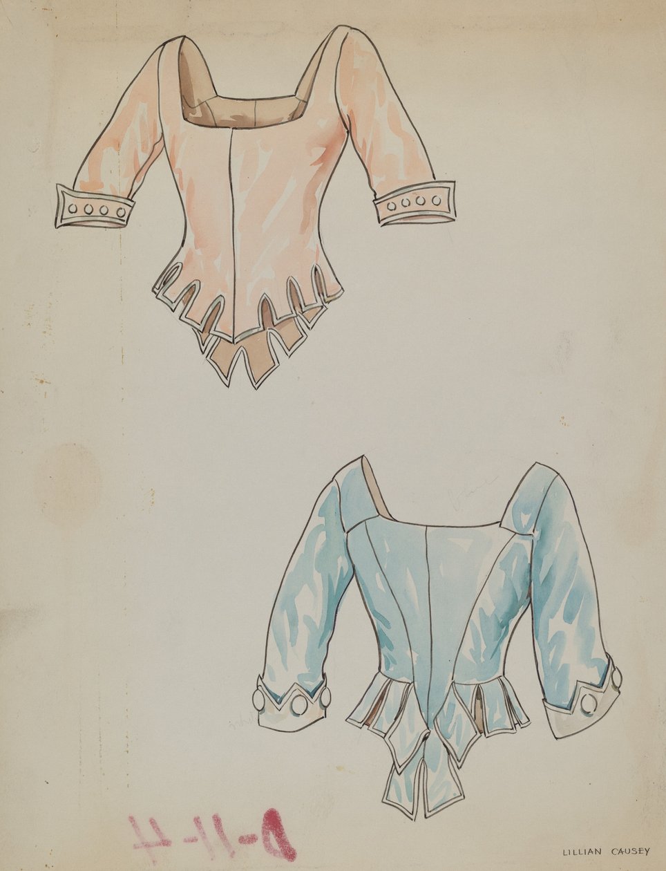 Satin bodice, ca. 1938. af Lillian Causey