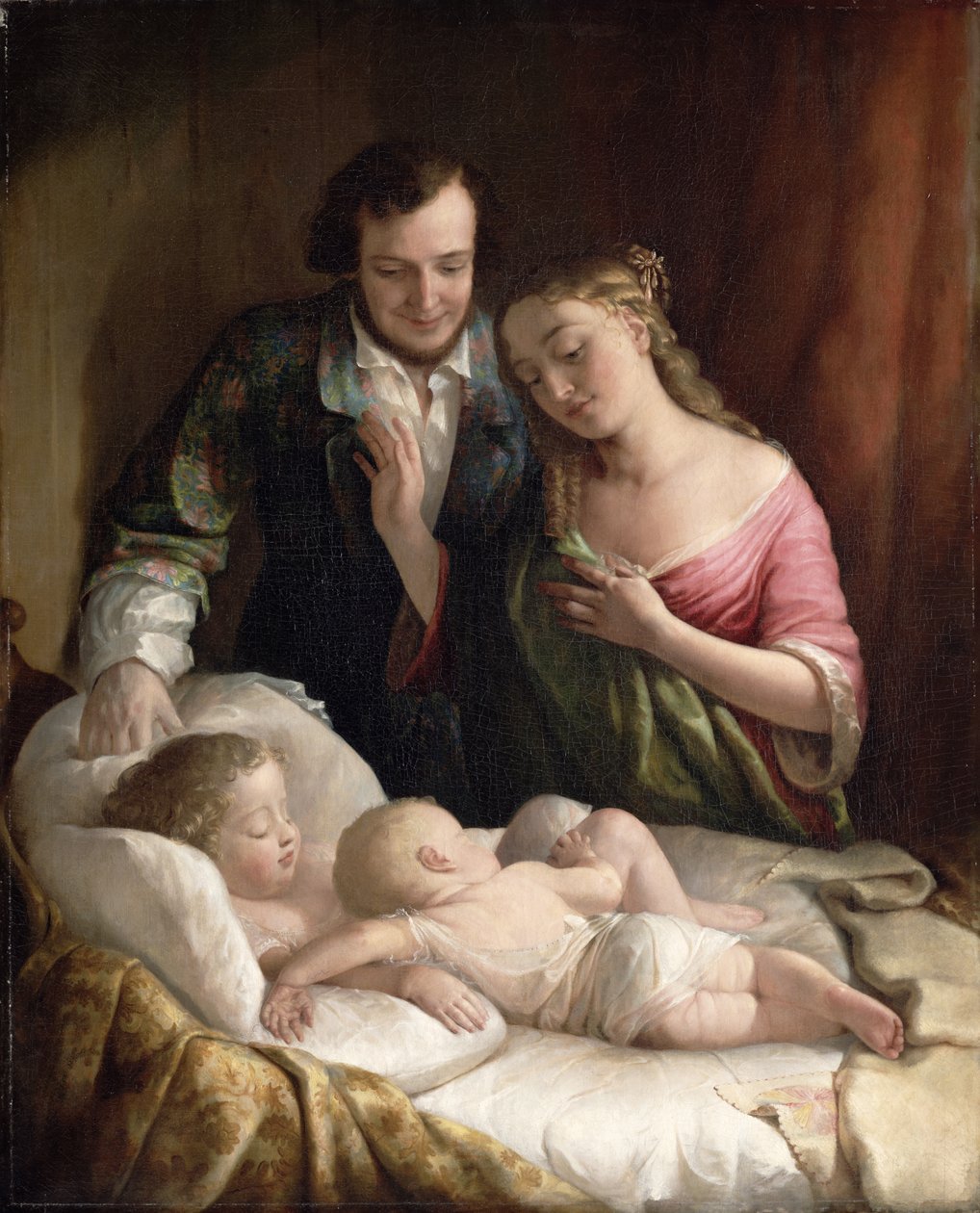 Huslig lykke, 1849 af Lilly Martin Spencer