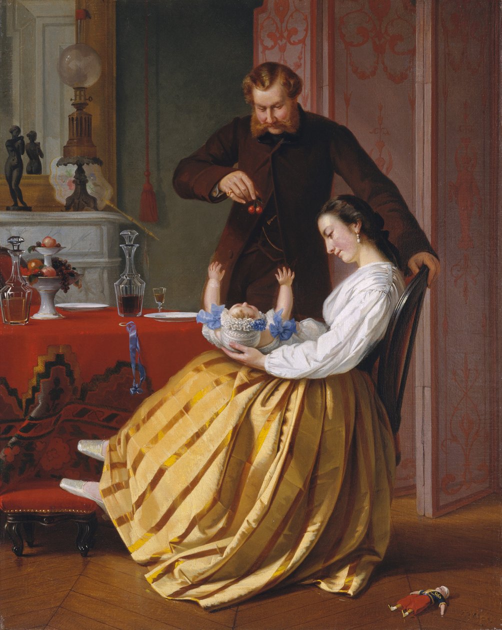 Samtalestykke, ca. 1851-52. af Lilly Martin Spencer