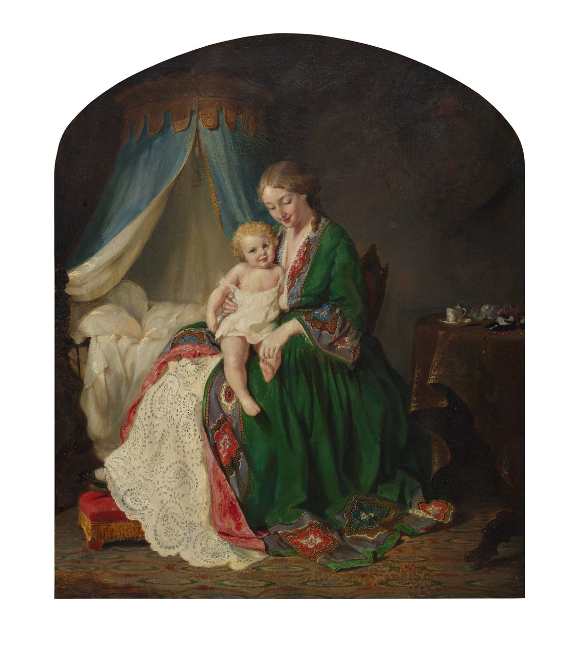 Denne lille gris gik på marked, ca. 1857. af Lilly Martin Spencer