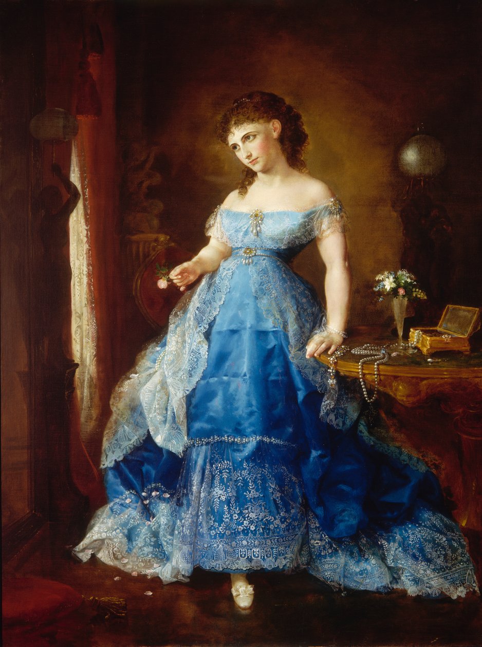 Vi skal begge tone fru Fithian, 1869. af Lilly Martin Spencer