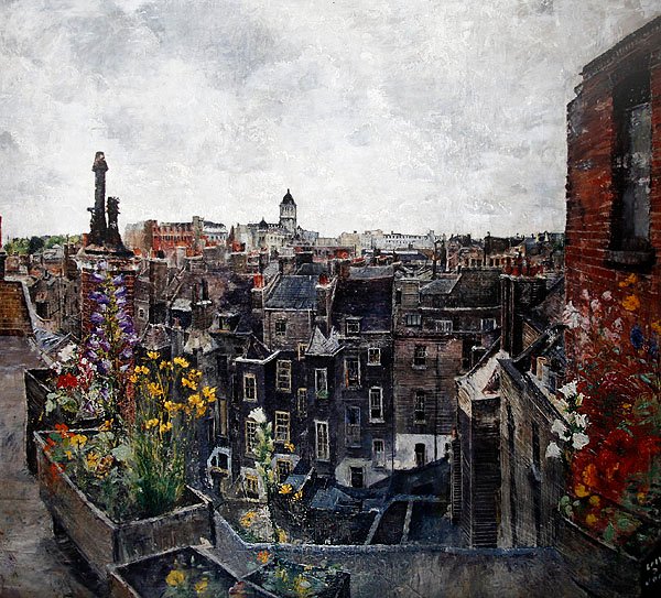 City of London Skies and Flowers (Roofs of High Holborn) 1930