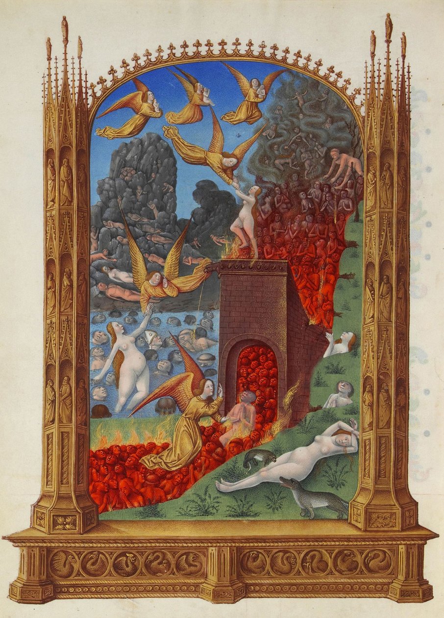 De rensede sjæle i skærsilden Duc de Berrys meget rige timer af Limbourg Brothers