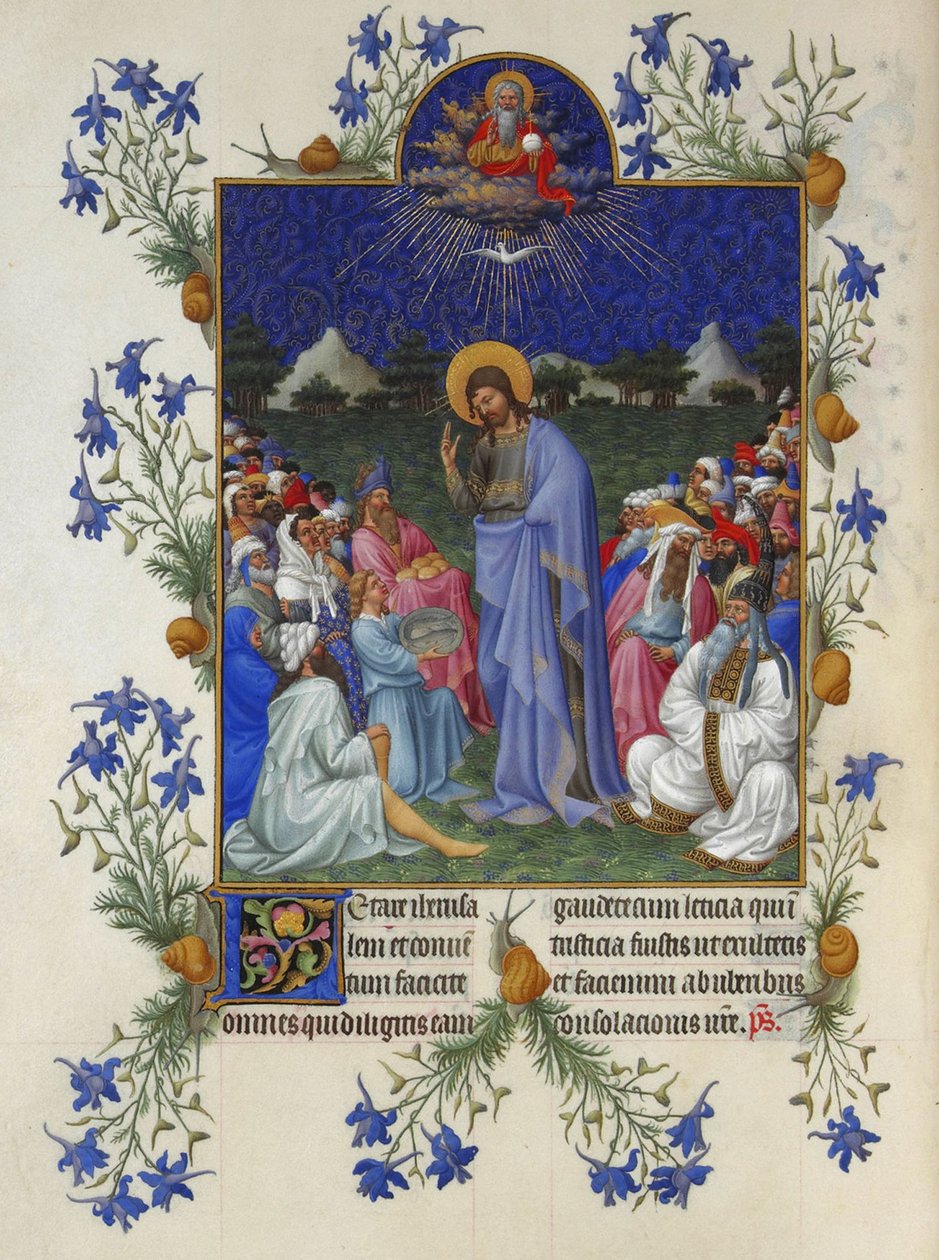 Très Riches Heures du Duc de Berry - Mængdenes fodring af Limbourg Brothers