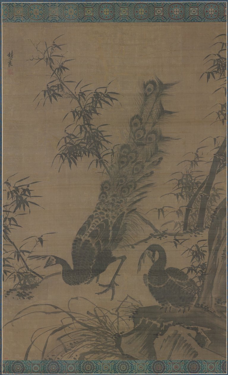 Et par påfugle af Lin Liang