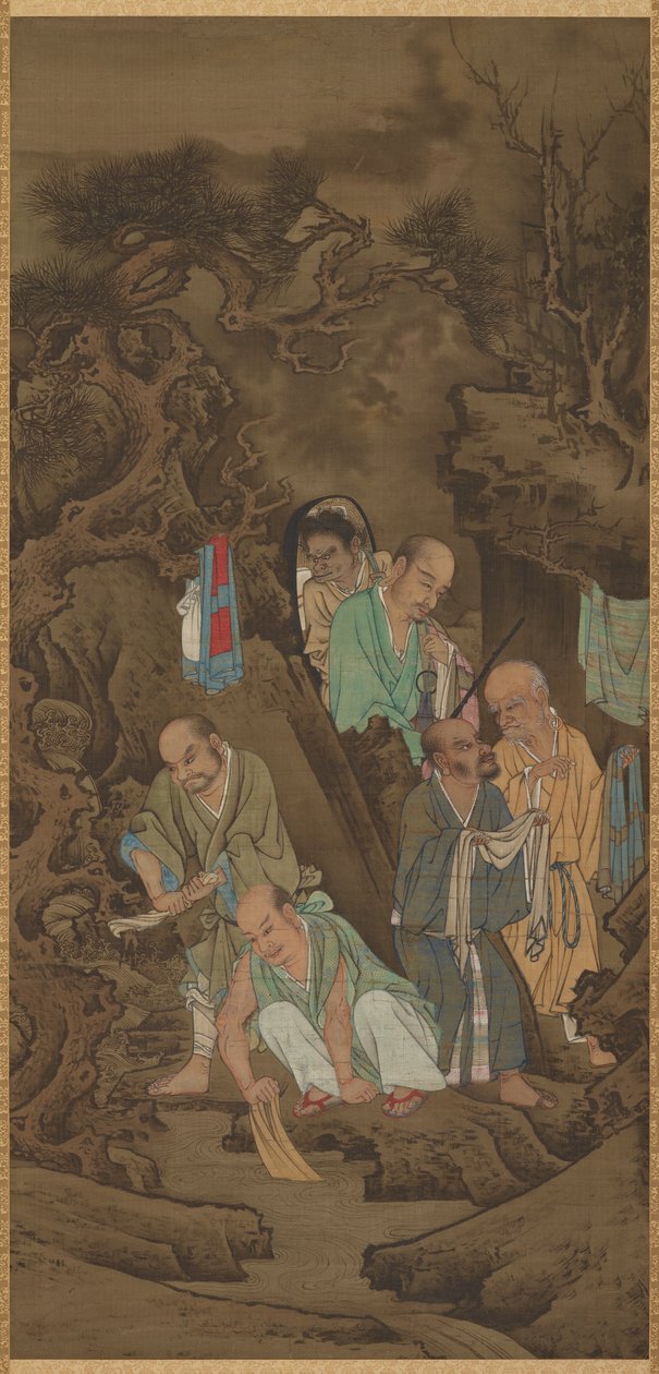 luo med hvidvask, 1178. af Lin Tinggui