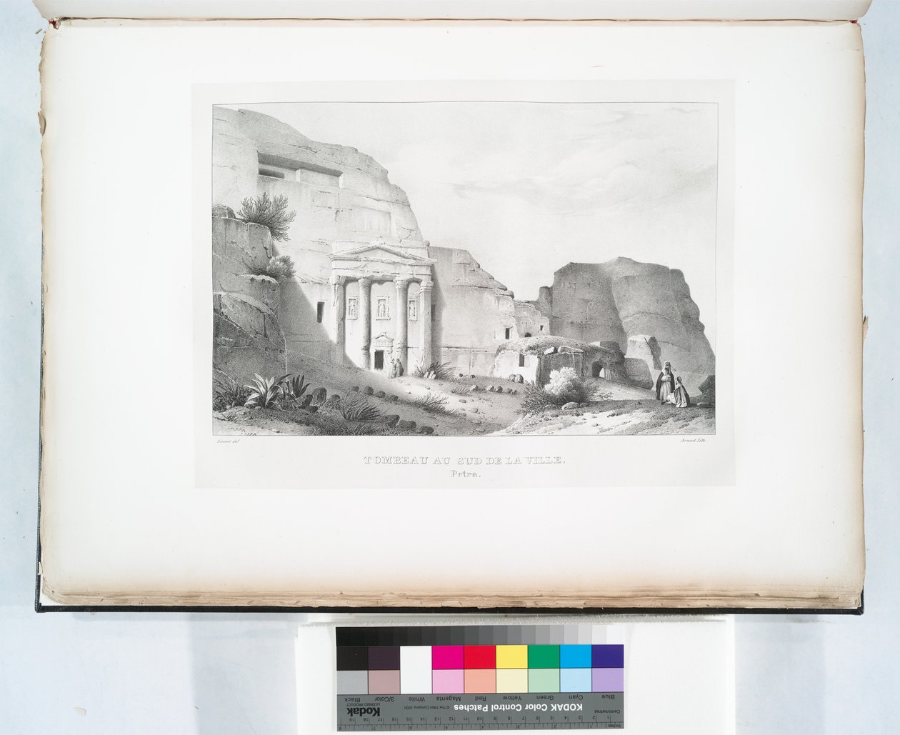 Grav i den sydlige del af byen, Petra af Linant (Linant Pasha) Bellefonds