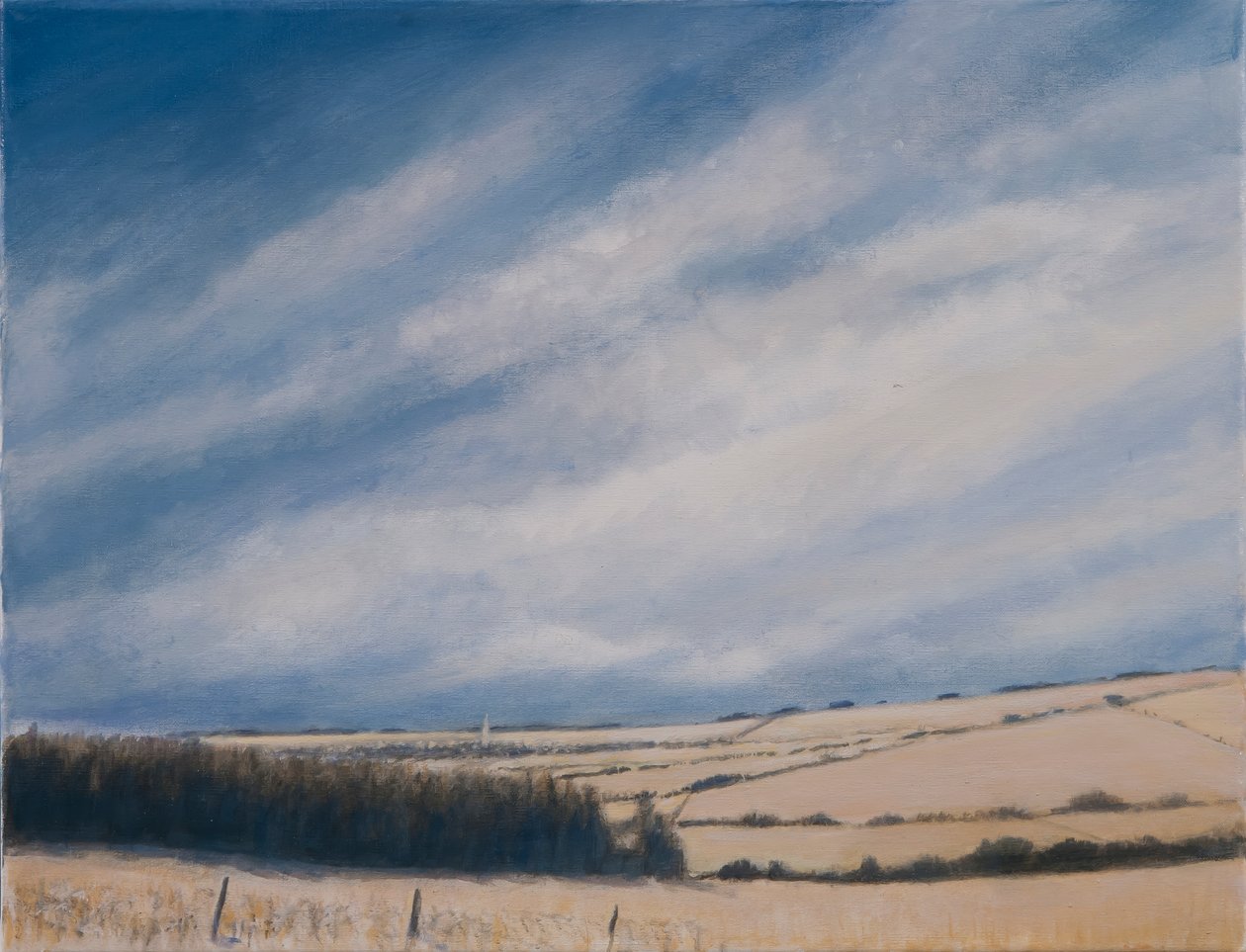 Approaching Burford, 2012 (akryl på lærred) af Lincoln Seligman