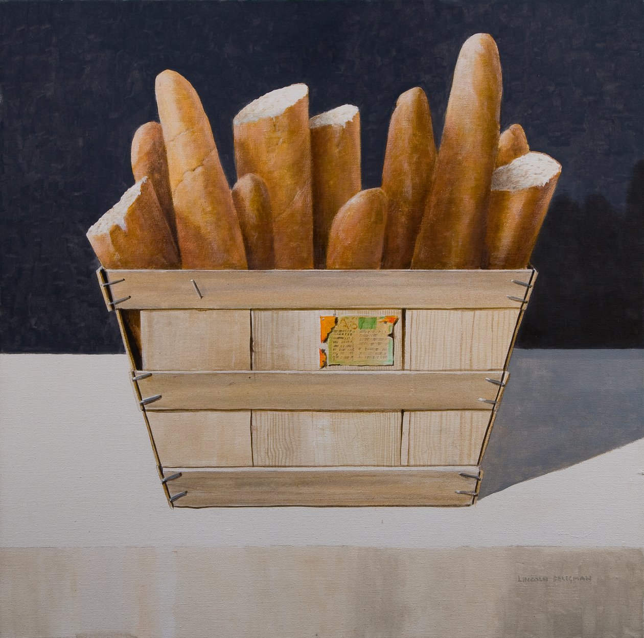 Baguettes, 2010 (akryl på lærred) af Lincoln Seligman