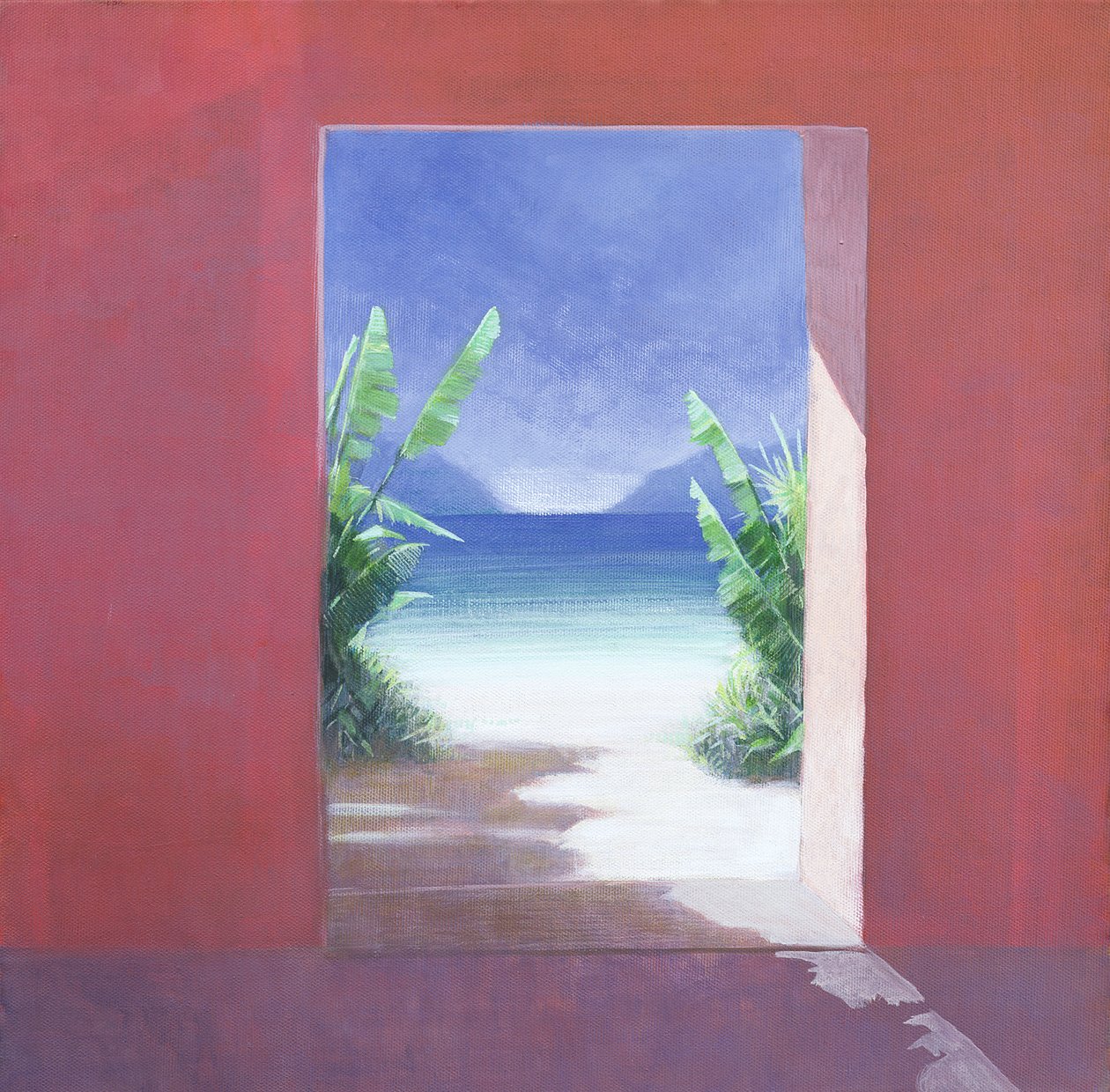 Banana Palms, 2005 (akryl på lærred) af Lincoln Seligman