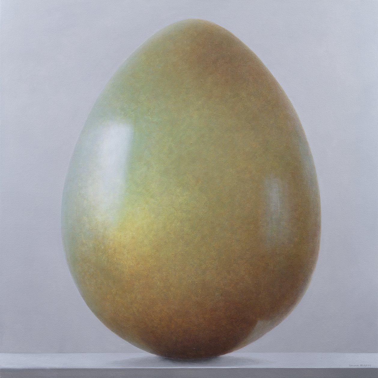 Bronzealderæg (akryl på lærred) af Lincoln Seligman