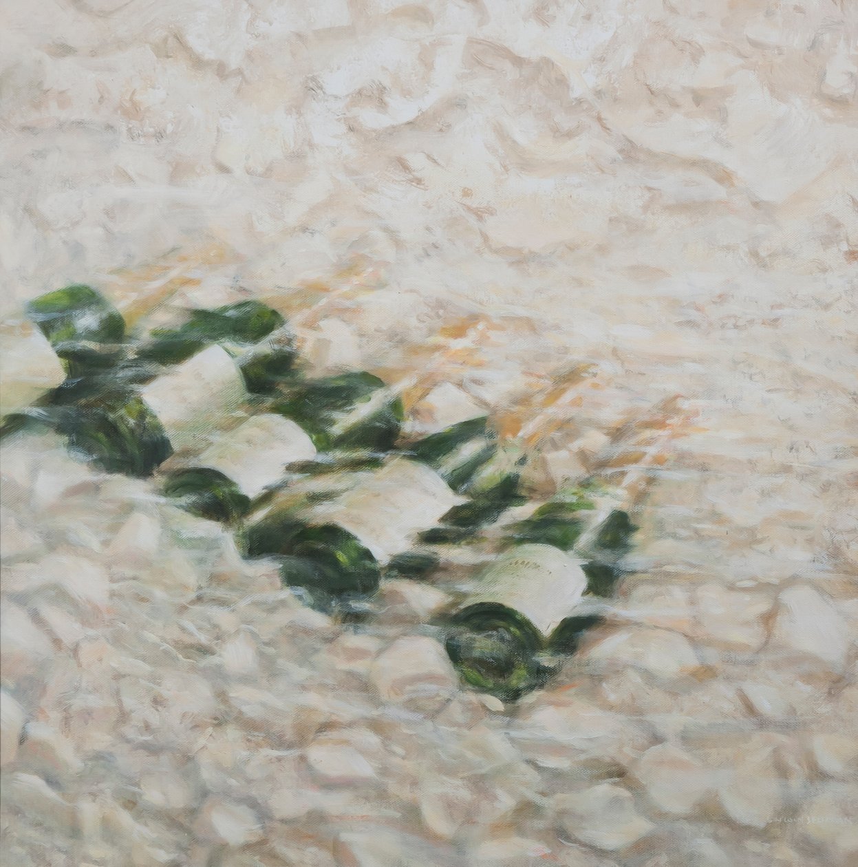Champagne Cooling, 2012 (akryl på lærred) af Lincoln Seligman