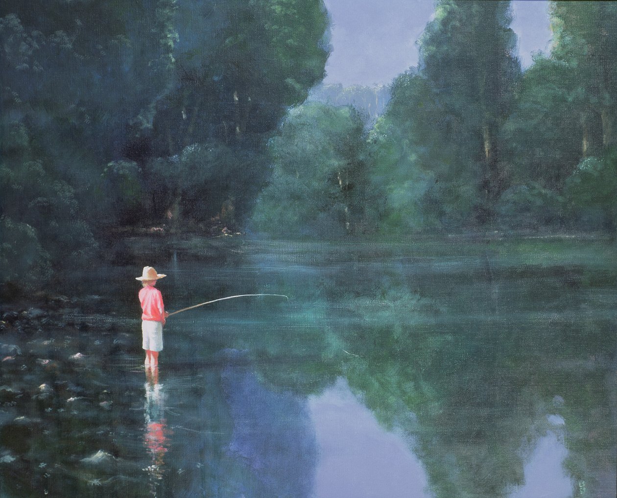 Børnefiskeri, 1989 af Lincoln Seligman