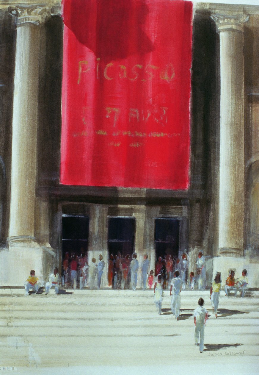 Indgang til Metropolitan Museum, New York City, 1990 af Lincoln Seligman