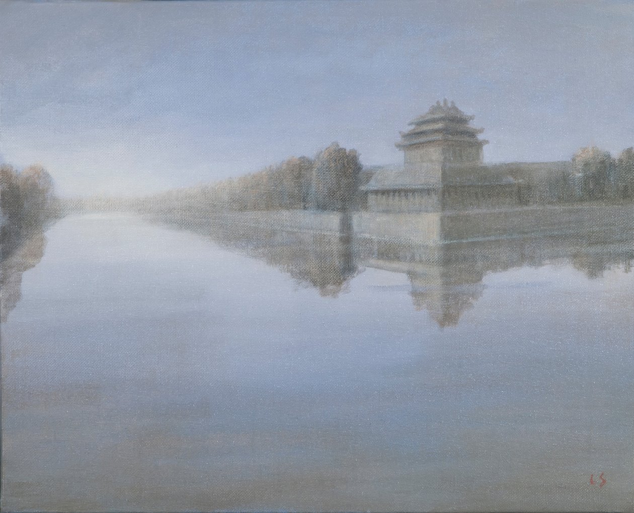 Forbidden City, 2012 (akryl på lærred) af Lincoln Seligman