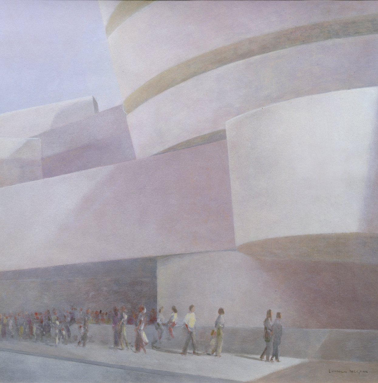 Guggenheim Museum, New York, 2004 (akryl på lærred) af Lincoln Seligman