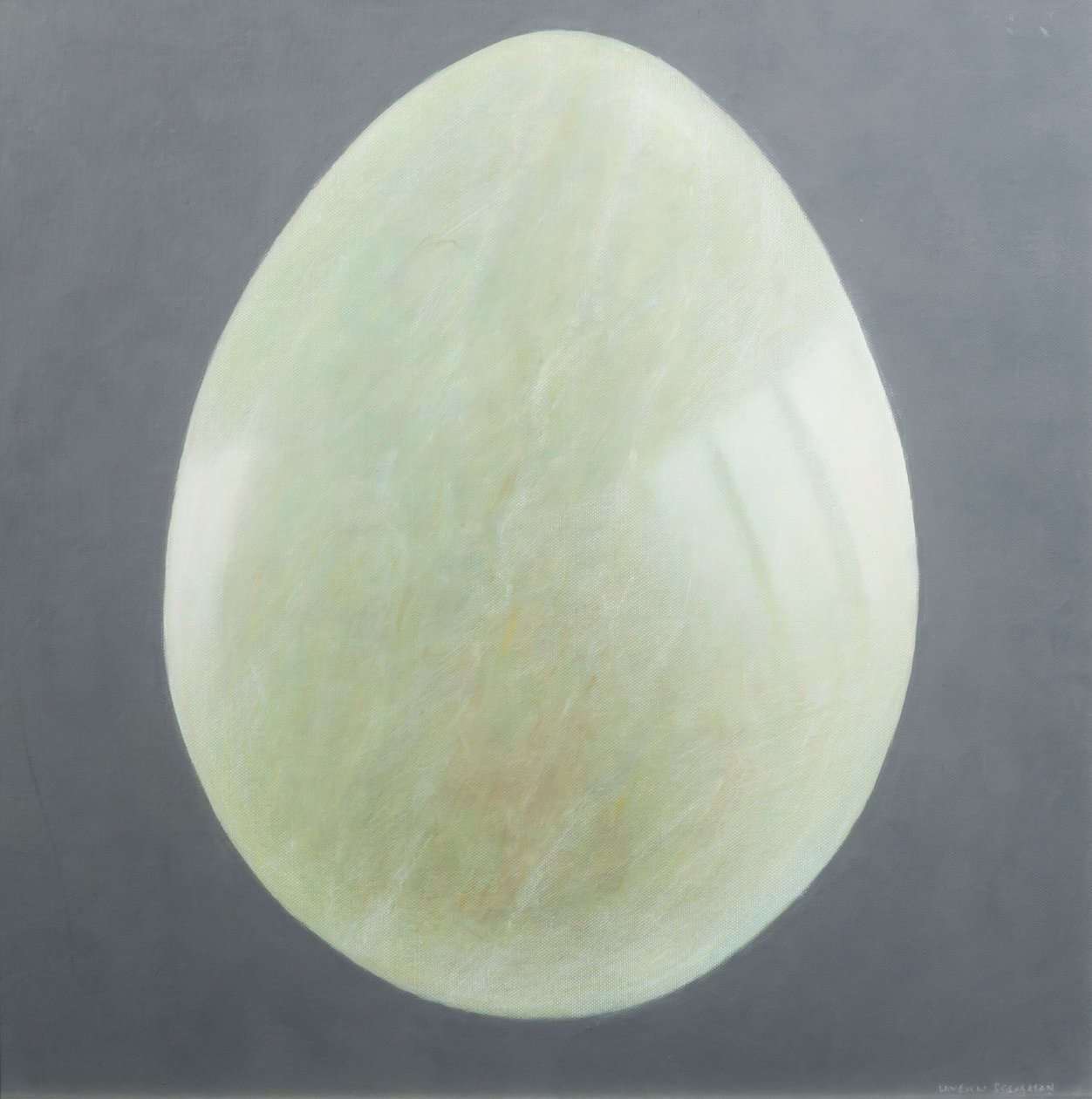 Jadeæg, 2012 (akryl på lærred) af Lincoln Seligman