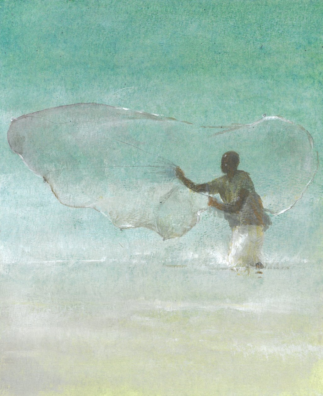 Lone Fisherman 5, 2015 af Lincoln Seligman