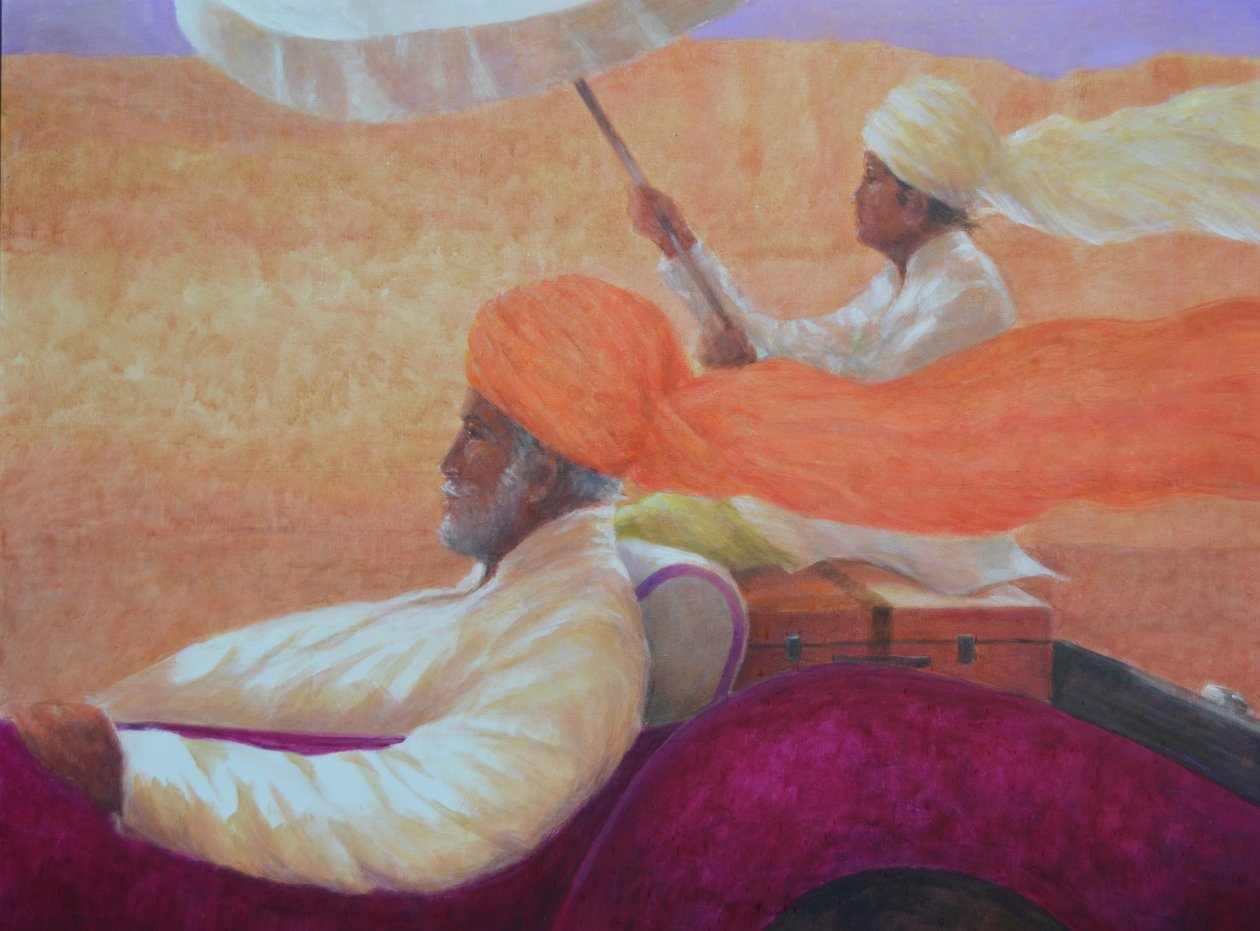 Maharaja og paraply af Lincoln Seligman